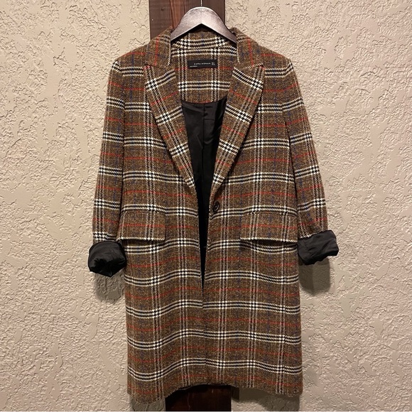 ZARA | checkered coat - Picture 2 of 4